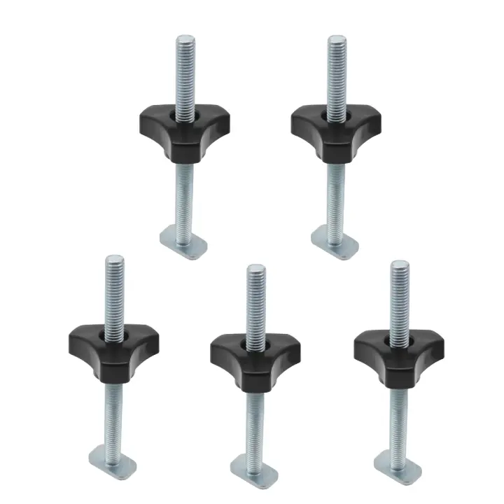 5 Pack Juego De Tornillos Y Tornillos De Trabilla Para Herramientas De Carpintería Universal Compatible Con Trabilla T-Track - 1