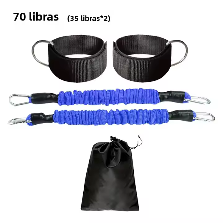 Entrenador De Músculo De Piel De Tobillo Con Cierre De Tobillo Para Fitness Resistencia De Cuerda De Tensión Anti-Rotura Para Entrenamiento De Rodilla Y Cadera Unisex - 1