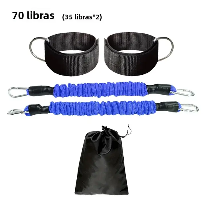 Entrenador De Músculo De Piel De Tobillo Con Cierre De Tobillo Para Fitness Resistencia De Cuerda De Tensión Anti-Rotura Para Entrenamiento De Rodilla Y Cadera Unisex - 1