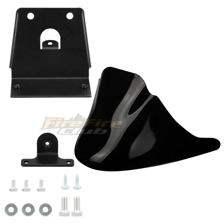 Spoiler Delantero Negro Para Motocicleta Guardabarros Air Dam Barra De Barro Para Harley XL Sportster 883 1200 Adorno Frontal De Carrocería - 1