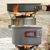 Estufa De Camping Lixada De Acero Inoxidable Para Leña Y Alcohol Estufa De Cocina Al Aire Libre Para Picnics BBQ Viajes Sin Ventilador - details 18