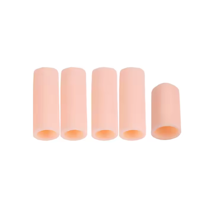 Protector De Dedos De Silicona Suave Gel Tubos Alivio Del Dolor De Uñas Pequeñas Separadores De Dedos Para Cuidado Del Pie - 1