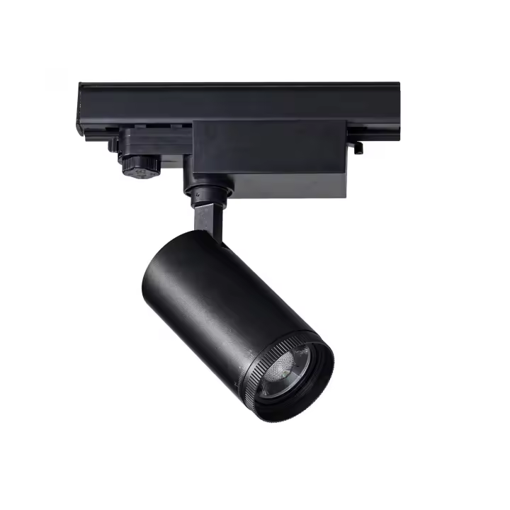 Ledkia Foco Carril LED Monofásico 10W CCT West Multiángulo 15-60º Negro (4000K - 5000K - 6000K) Seleccionable - 1