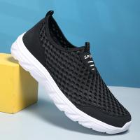 Zapatos Casuales Para Hombre Transpirables Tenis Ligeros De Vulcanización Malla Suave Talla Grande Antideslizantes Planos - details 4