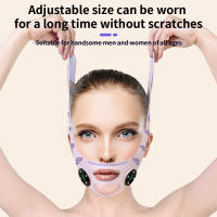 Cinta De Levantamiento Facial EMS Para Relajación Y Adelgazamiento USB Recargable Reducción Del Doble Mentón Elevador De Las Checas Máscara Facial Para Unificación Del Rostro - details 7