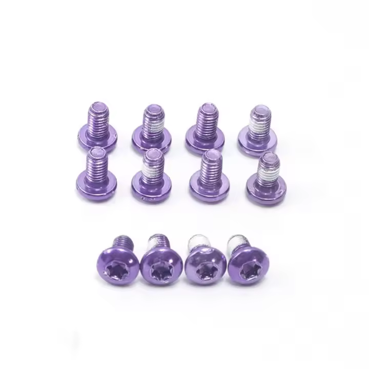 Juego De 12 Piezas De Tornillos Para Frenos De Disco De Bicicleta Acero M5x9mm T25 MTB Accesorios De Ciclismo Previene La Sujeción - 1
