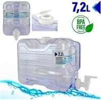 Dispensador de Bebidas y Agua de plástico,Varios tamaños y litros con Grifo y asa, Botella dispensadora Agua para frigorífico, Tanque, garrafa Reutilizable con Grifo para Nevera - details 0
