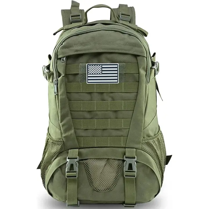 Mochila De Viaje Grande Impermeable Para Caza Y Camping Con Capacidad De 20-35 Litros Diseño De Camuflaje Mochila Deportiva Transversal Para Exteriores Con Manija Y Sistema De Carretel Unisex - 1