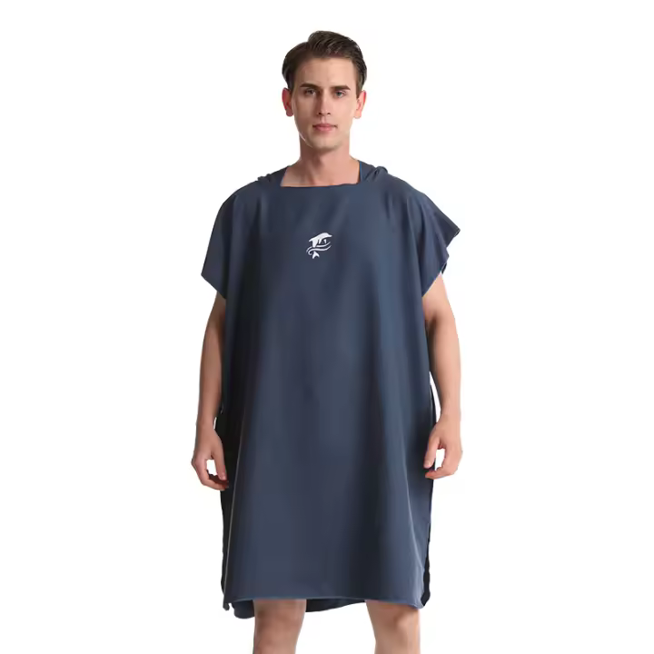 Poncho De Baño Unisex Mutao Para Surf Natación Y Vela Toalla De Microfibra Ropa De Baño Para Playa Y Piscina Secado Rápido - 1