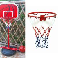 Anillo De Baloncesto Para Niños Pequeño Montado En Puerta Con Tira De Red Y Tornillos Práctica De Tiraje Interior Y Exterior - details 5