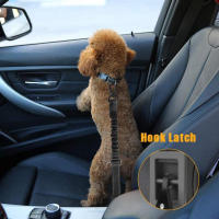 Cinturón De Seguridad Ajustable Para Mascotas 3-en-1 Correa De Seguridad Para Vehículo Nylon Reflectante Accesorios Para Perros Y Gatos - details 7