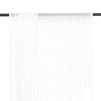 vidaXL Cortina de Flecos para Puerta 2 Piezas 100x250 cm Tela Estor Hilos Color Azul,  Beige,  Blanco y mas - details 2