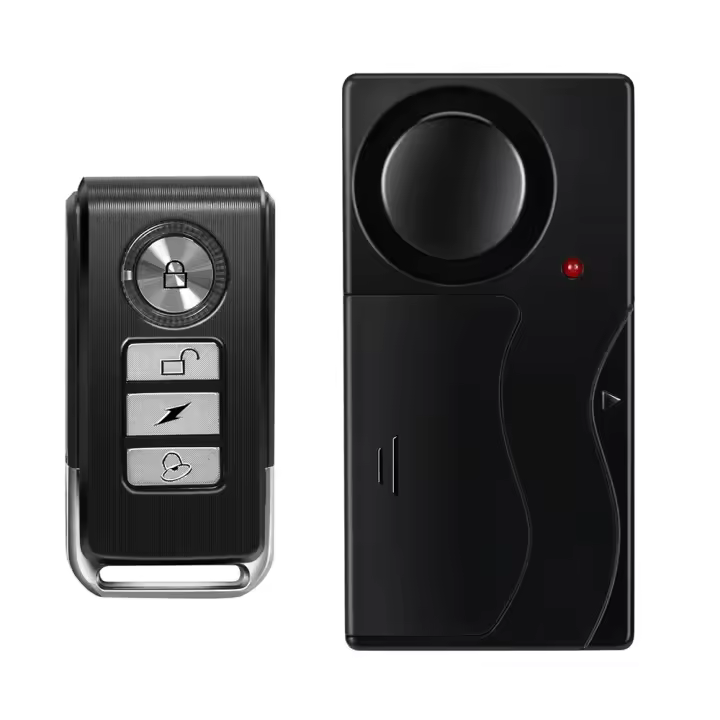 Alarma De Vibration Anchtek 110db Con Control Remoto Para Seguridad De Motocicletas Y Vehículos Alarmas Anti-Robo De Alta Potencia - 1