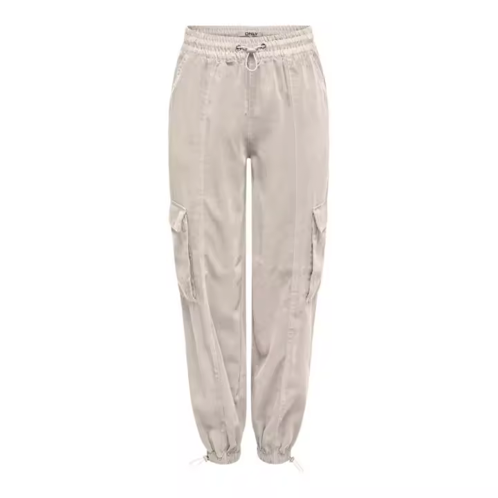Pantalón Only Aris Parachute Cargo Beige  Para Mujer - 1