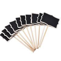 Etiquetas De Pantry Mini Tablero De Cera 10 Piezas Decorativas En Madera Para Niños Etiquetas De Chalkboard Para Decoración Del Hogar - details 0
