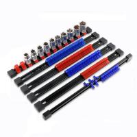 Organizador De Destornilladores 3 PCS Con Rail Negro Y Clips Rojo Azul Negro Soporte Pesado Para Herramientas De Jardín - details 1
