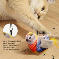 Juguete Interactivo Para Gatos HOOPET Simulación De Pájaro Con Plumas Y Peluche Accesorios Para Jugar Con Gatos Y Gatitos Juguetes De Tela Para Entretenimiento - details 5