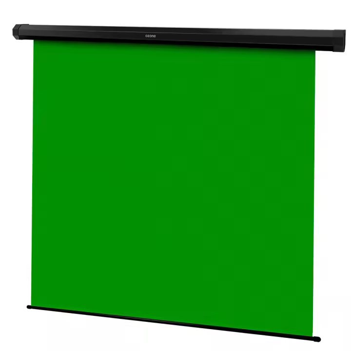 OZONE CHROMA VERDE X80 - Diseñado para Streaming y Fotografia Profesional, 150x180cm, Sistema motorizado, Fondo Intercativo, No Reflectante, Antiarrugas - 1
