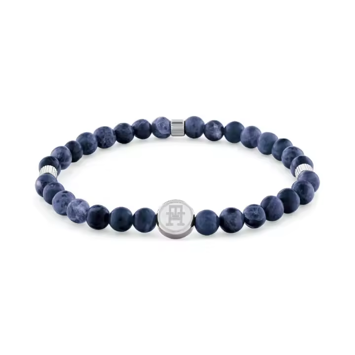 Pulsera Tommy Hilfiger Hombre Acero Inoxidable y Bolas Azules 2790608 - 1