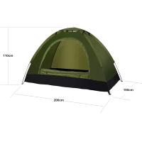 COSHANO Tienda de Campaña Tipo iglu Impermeable Acampar, Camping, Carpa Verde con Bolsa de Transporte (2 personas) - details 1