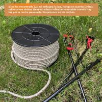 Cuerda Reflectante Para Tienda De Camping 6mm 50M Negro Azul Naranja Verde Mocoso Cuerda De Lanyard Para Acampar Escalada Pesca Suelta Táctica Proyectos DIY - details 3