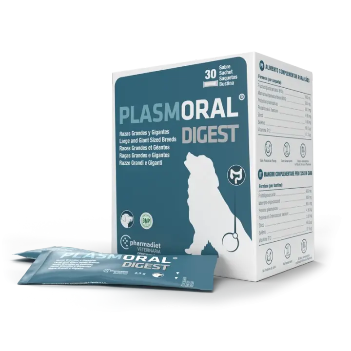 Plasmoral Digest Pharmadiet Razas Grandes y Gigantes 30 sobres - 1
