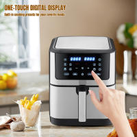 12L Freidora de aire, pantalla digital, 8 cuartos de galón, olla grande para freidora de aire,12 ajustes preestablecidos de cocción táctil, cesta de freidora de aire, 1800 W, multifunción - details 3