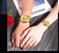 Reloj De Pulsera De Lujo Para Hombre CHENXI Dial Dorado Cuarzo Acero Inoxidable Impermeable Reloj De Negocios Con Manos Luminosas Y Cierre De Seguridad - details 12