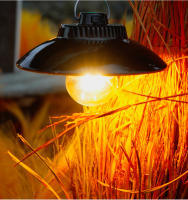 Lámpara Portátil LED Retro Para Camping Con Gancho Y Batería Integrada Recargable Luz De Ambiente Cálida Para Exterior - details 7