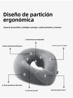 Almohada Face down Para Descanso De Cara Baja Ergonómica De Espuma De Memoria Almohada De Masaje Para Hogar Y Salón De Belleza - details 2