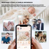 Monitor De Bebé WiFi 1080P HD Con Vídeo Remoto Y Luz Nocturna Nanny Visión Nocturna HD Lullabies Temperatura Cámara Móvil APP 4.3" - details 4