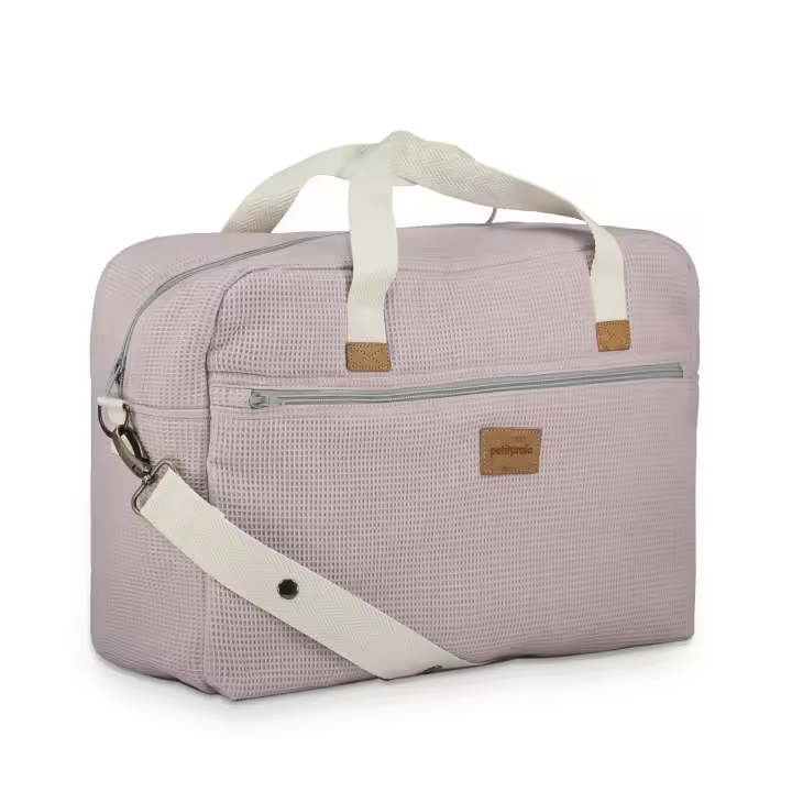 Bolso de Viaje Waffle Rosa - Elegante bolso de viaje con diseño en relieve DE PETIT PRAIA - 1