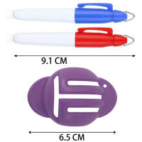 Marcador de línea de pelota de Golf, herramienta de alineación e identificación, 1 Plantilla de marcado de pelota de Golf, 2 colores - details 2