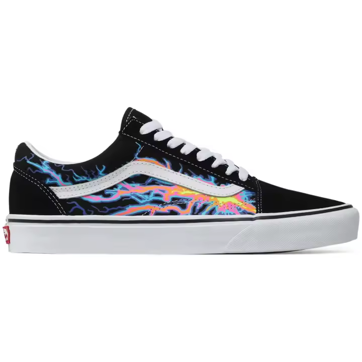 Calzado Vans modelo Ua Old Skool en color (Electric Flame)Blk/Trwht - 1