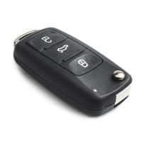 Carcasa De Llave Remota KEYYOU Para Skoda Octavia VW Volkswagen Golf Mk6 Tiguan Polo Passat CC SEAT 10 Piezas 2/3/4 Botones Reemplazo - details 1