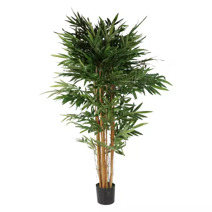 Poenia Arte Floral - Planta BAMBÚ Artificial 180cm - Ref 631349 - Realista - Planta Tropical de Interior - Planta Falsa de Aspecto Natural - Decoración para Hogar y Oficina - Sin Mantenimiento - 1