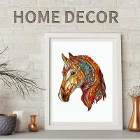 Rompecabezas De Madera En Forma Irregular De Caballo Juego De Puzzle Personalizado Para Adultos Juego Familiar Interactivo Regalo Único Y Elegante - details 4