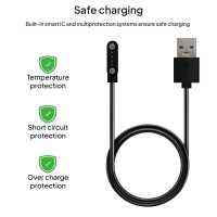 Ociodual Cable Usb Cargador para Reloj Inteligente Modelo Universal 4 Pines 7,8 mm Base Magnética-Varios modelos smartwatches.Negro - details 4