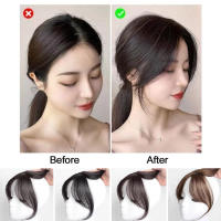 Punta De Cabello Sintético 3D Con Flequillo Bangs Clip-In De Ocho Franges Natural Invisible Trenzado Parte Media Tope Para El Cabello - details 1