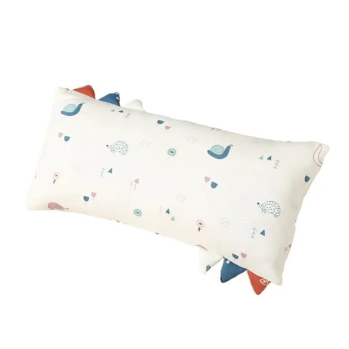 Almohada masticable de algodón para bebé, almohada relajante para la siesta, transpirable y agradable para la piel, almohada desmontable antisueño - 1