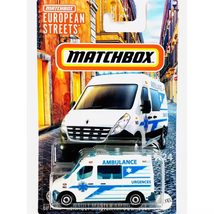 MATCHBOX : Renault Master Ambulance - European Streets - Para Jugar - Regalo Original - Edad recomendada mayores de 3 años - 1