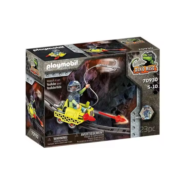 Playmobil Dino Rise 70930 Mina Cruiser, Combinable con vehículos ferroviarios, edad +5 años 22P70930 - 1