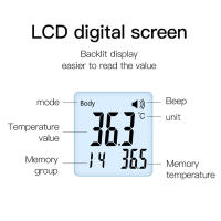 Termómetro Digital Infrarrojo No Contacto Medidor De Temperatura Corporal Para Humanos Herramienta Para Medir Fiebre - details 1