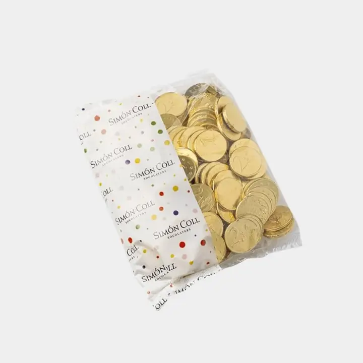 CHOCOLATES MONEDAS MEDIANAS SIMON COLL SIN GLUTEN BOLSA 200 UNDS - 1