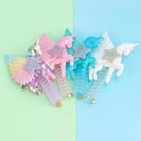 Nueva Cinta Elástica De Pelo Unicornio Para Niñas Linterna De Aletas De Estrella Brillante Accesorio De Pelo Para Niños - details 3