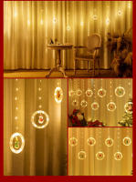 Luces Navideñas LED Decorativas En Forma De Estrella Y Cortina Para Arbolito De Navidad Cadena De Luces Para Crear Ambiente Festivo - details 6