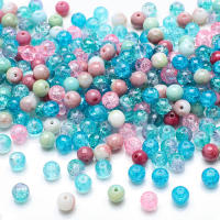 100Pcs 8mm Perlas De Vidrio Cristal Mixed Con Rotura Natural Para Hacer Joyería DIY Pulseras Collares Accesorios De Manualidades - details 3