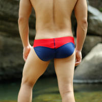 Bragas De Natación Para Hombre Traje De Baño Push-up Sexy Surf Soft G-String Bikini Verano Ropa Deportiva De Poliéster Y Spandex - details 4