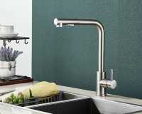 Grifo De Cocina De Acero Inoxidable 304 Con 2 Modos Grifo Moverse Para Fregadero Con Mezclador De Agua Caliente Y Fría Tapón De Spra No Incluido - details 8