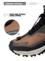 Zapatos De Senderismo Para Hombre Baasploa Mocasines De Otoño Invierno Con Forro De Peluche Cómodo Y Cálido Suela Antideslizante Impermeable TPU Rendija Elástica Encima Del Tobillo Material Principal Sintético - details 5